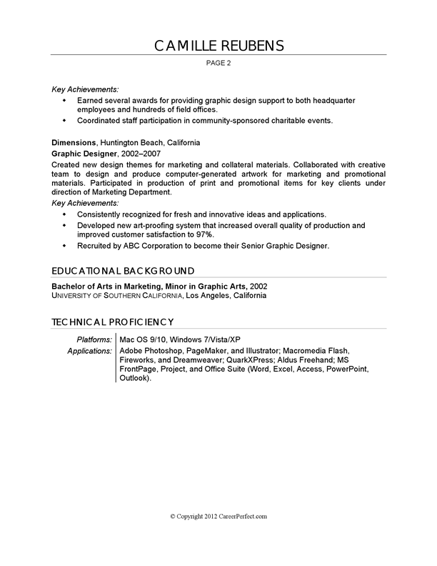 examples of resume. This resume is an example of